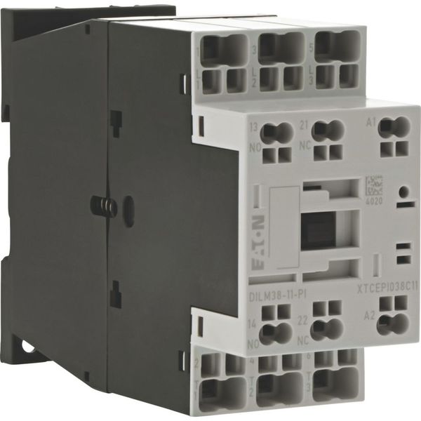 Contactor, 3 pole, 380 V 400 V 18.5 kW, 1 N/O, 1 NC, RDC 24: 24 - 27 V DC, DC operation, Push in terminals image 8