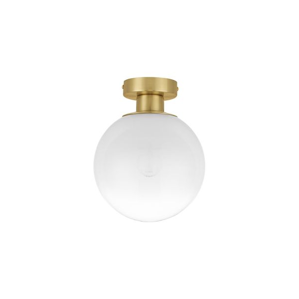 Sandy Gold Metal & Gradient White Glass LED E27 1x12 Watt 230 Volt IP20 Bulb Excluded D: 20 H: 25.5 cm image 1