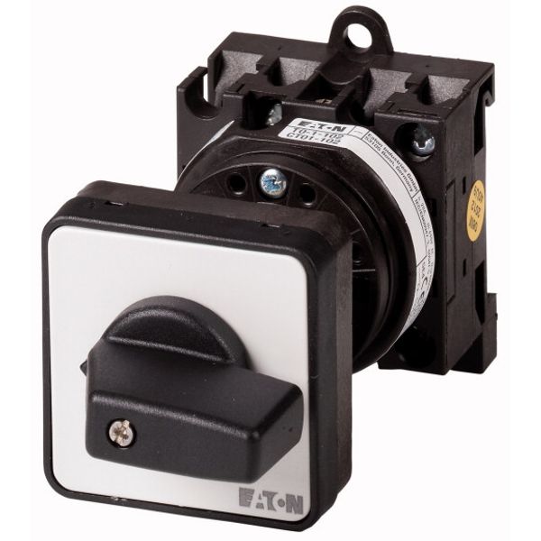 On-Off switch, 3 pole + N, 20 A, 90 °, rear mounting image 1