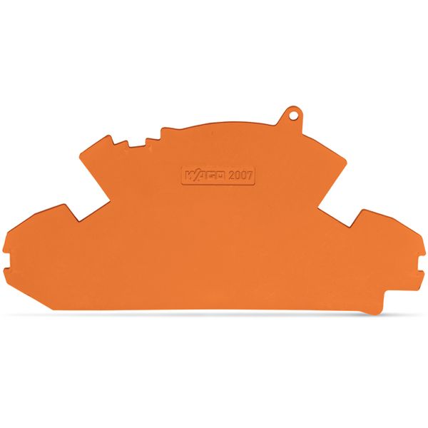 End plate 1.5 mm thick with lock-out seal option orange image 3