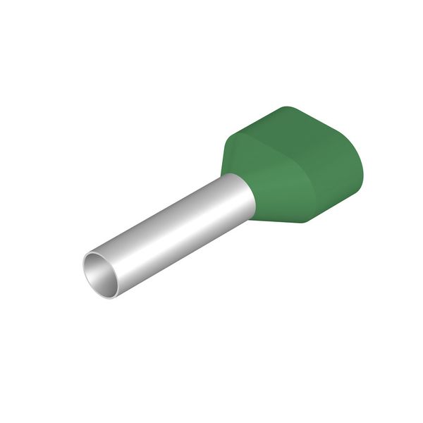 Wire end ferrule, Twin wire-end ferrule, 6 mm², Stripping length: 24 m image 1