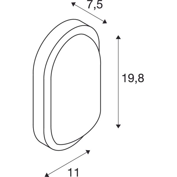 TERANG 2, 3000K, oval, anthracite image 2