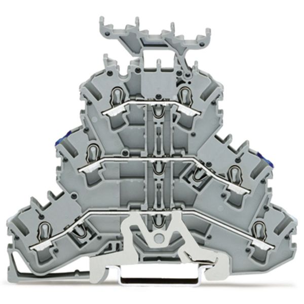 Triple-deck terminal block Shield/through/through terminal block 2.5 m image 1