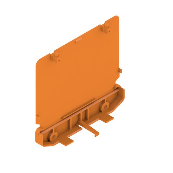 End plate, IP20 in installed state, PA 66, orange, Width: 27.2 mm image 1