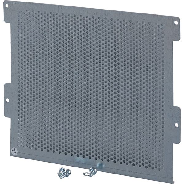 Microperforated mounting plate for 5-row flush-mounting (hollow-wall) compact distribution boards 24MU image 2