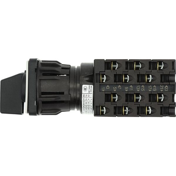 Step switches, T0, 20 A, centre mounting, 6 contact unit(s), Contacts: 12, 45 °, maintained, Without 0 (Off) position, 1-4, Design number 8271 image 15