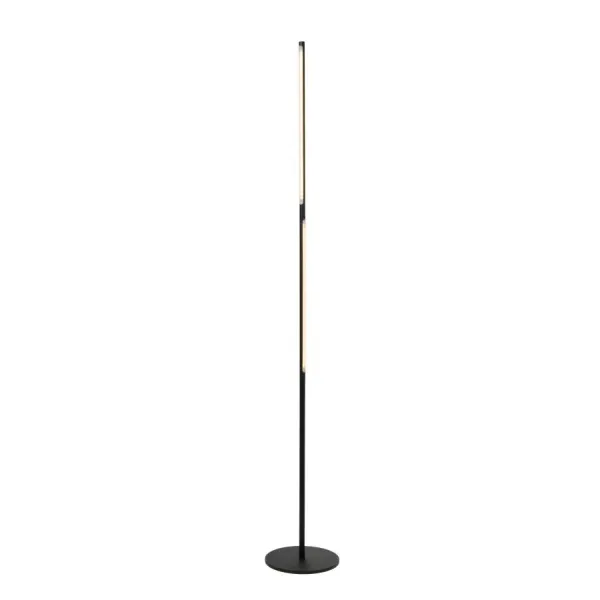 Lucide FINAN - Floor Lamp - LED Dimb.K/2700K - 3 StepDim - Black image 1