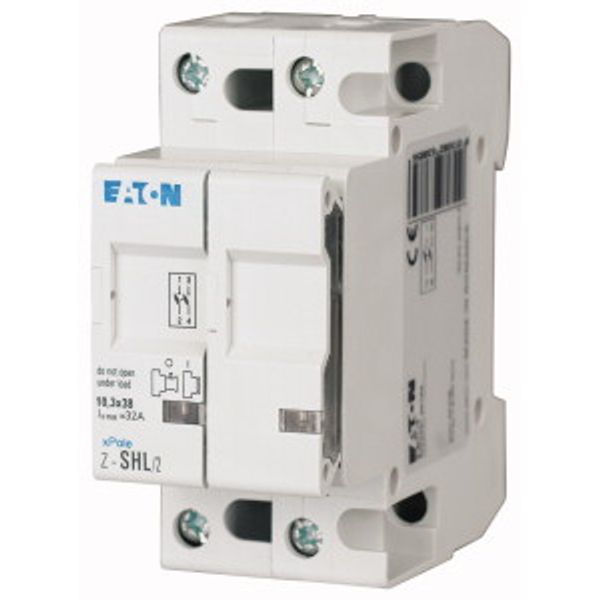 Fuse switch for cylindrical fuses C10 up to 32A, 1-pole, signaling C10-SLS/32/1-L (112225) image 1