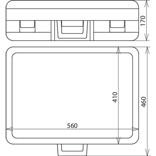 Plastic case, empty w. supporting device for NS dry cleaning set -1000 image 2