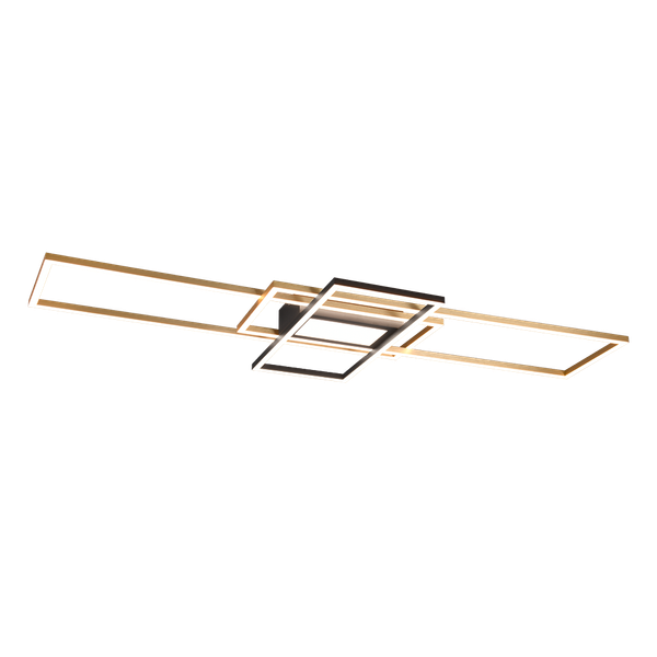 Irvine LED ceiling lamp matt brass/matt black image 1