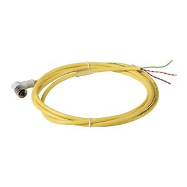 Connection cable, 3p, AC, coupling m12 angled, open end, L=10m image 2