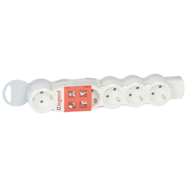 Standard multi-outlet extension - 6x2P+E - without cord image 2