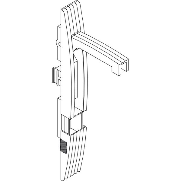 Handle lock polyamid (without insert) for PLA - Ral 7035 image 1