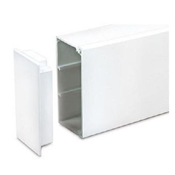 Left or right end cap - for adaptable DLP 50x105 - white image 1