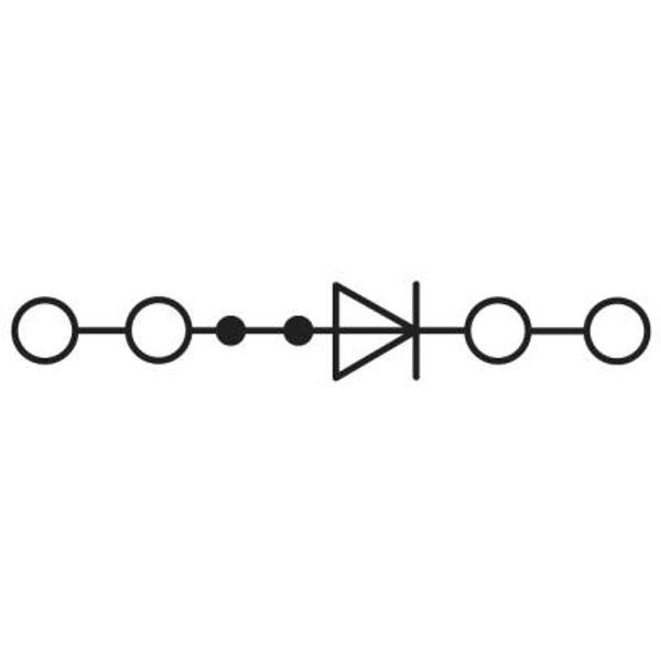 Diode terminal blocks ST 2,5-QUATTRO-DIO/L-R image 2