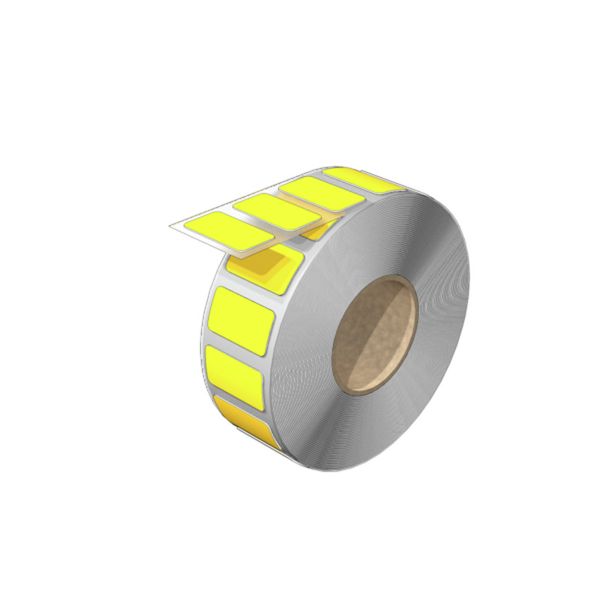 Device marking, Self-adhesive, halogen-free, 27 mm, Polyester, yellow image 1