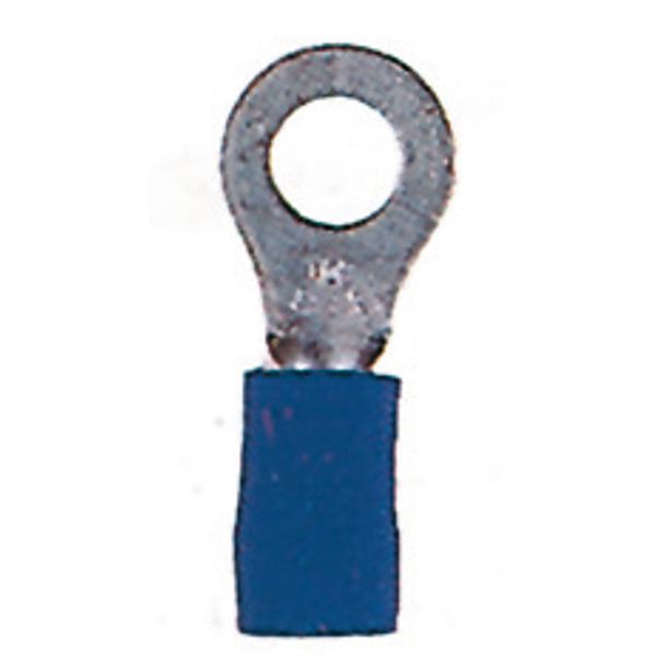 Insulated ring connector terminal M4 blue, 1.5-2.5mmý image 1