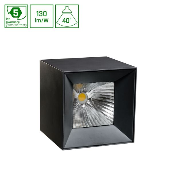 CEL ZOSMA 4 SQUARE 830 27W 230V 40DEG BLACK DALI image 1