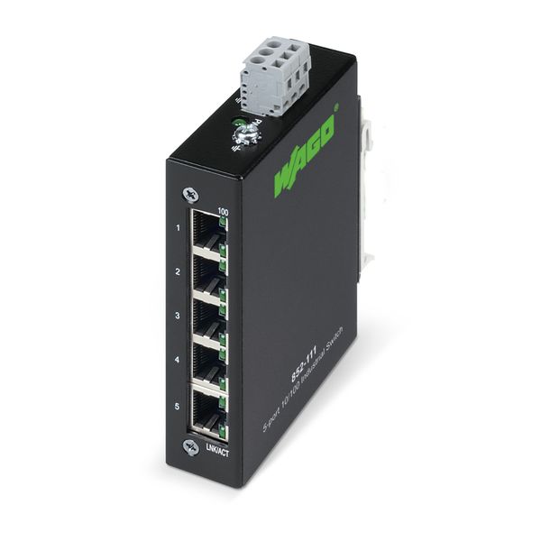 Industrial-ECO-Switch 5-port 100Base-TX black image 1