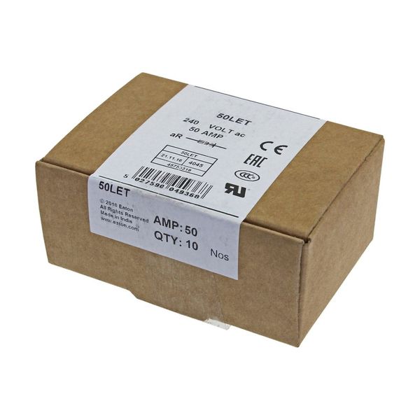 Fuse-link, high speed, 50 A, AC 240 V, DC 150 V, BS88, 18 x 56 mm, aR, BS image 14