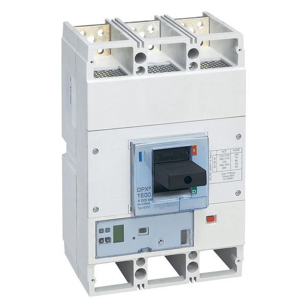 MCCB DPX³ 1600 - S1 electronic release - 3P - Icu 70 kA (400 V~) - In 1250 A image 2