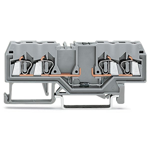 Component terminal block 4-conductor with diode 1N4007 gray image 3