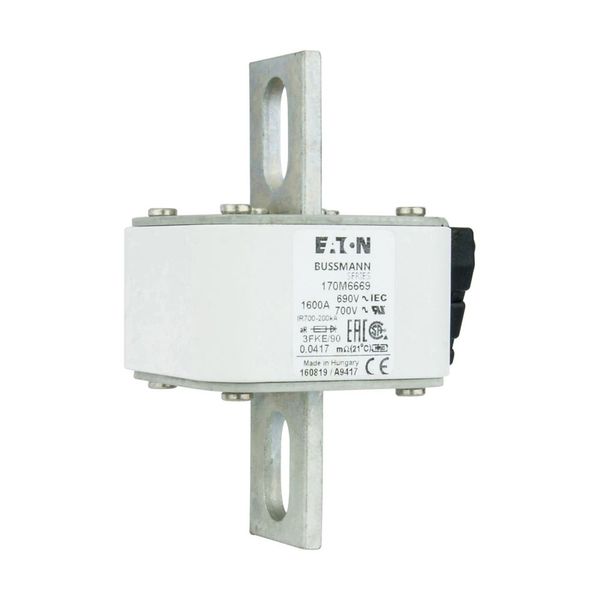 Fuse-link, high speed, 1600 A, AC 690 V, size 3, 76 x 92 x 135 mm, aR, IEC, UL, single indicator image 14