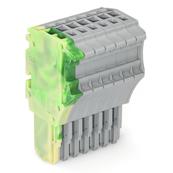 1-conductor female connector Push-in CAGE CLAMP® 1.5 mm² green-yellow/ image 1