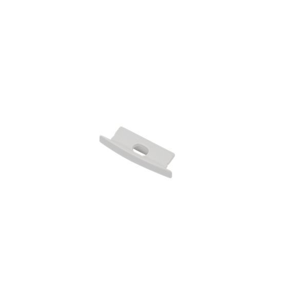 End Cap with hole for Recessed Profile 30x9mm IP20 White image 1