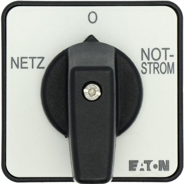 Changeoverswitches, T0, 20 A, flush mounting, 4 contact unit(s), Contacts: 8, 45 °, maintained, With 0 (Off) position, Netz-0-Notstrom, Design number image 4