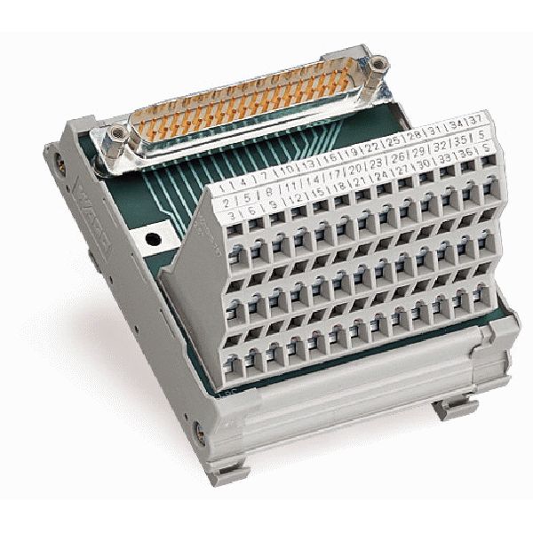 Interface module with solder pin Male connector image 1