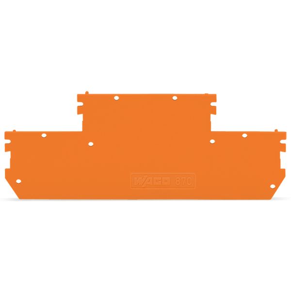 End and intermediate plate 1 mm thick orange image 2