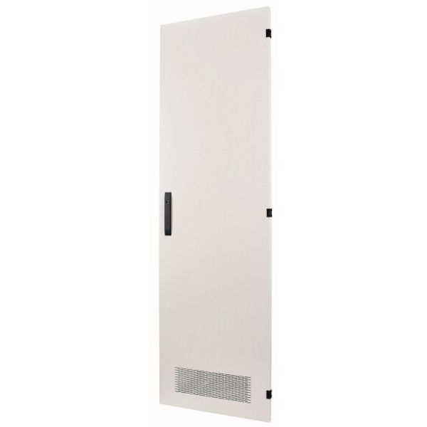 Section-wide door, ventilated, HxW=975x600mm, grey image 1