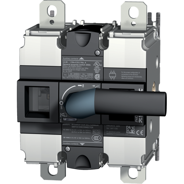 Load break switch body 1500Vdc 630A 1+1P image 2