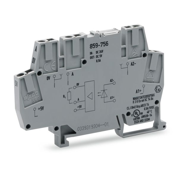 859-756 Optocoupler module; Nominal input voltage: 24 VDC; Output voltage range: 4 … 6 VDC image 1