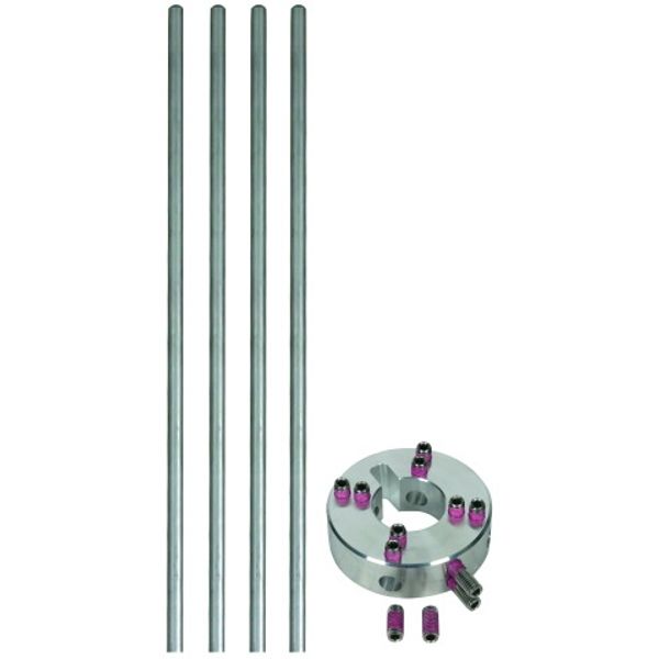 Fixing set for lateral air-term. rods four air-term. rods Al D=10mm L= image 1