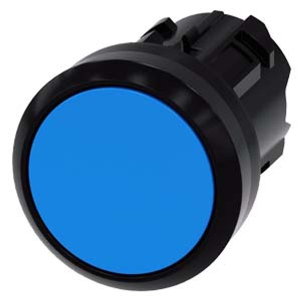 Pushbutton, 22 mm, round, plastic, blue, pushbutton, flat momentary contact 3SU1000-0AB50-0AA0-Z Y15 image 2