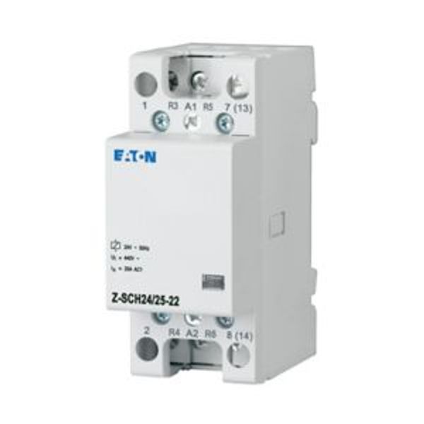 Installation contactor, 24VAC/50Hz, 2N/O+2N/C, 25A, 2HP image 4