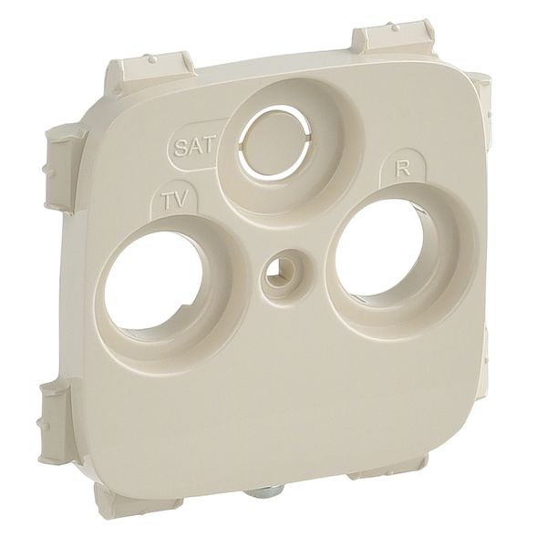 Cover plate Valena Allure - TV-R-SAT 30 mm socket cover - ivory image 1