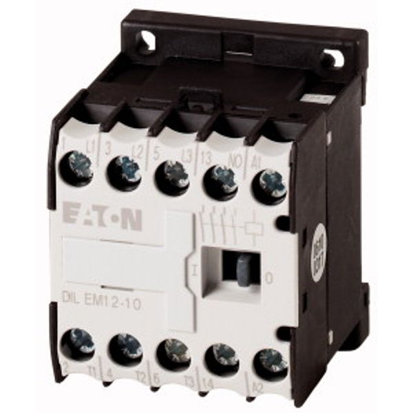 Contactor, 380 V 50 Hz, 440 V 60 Hz, 3 pole, 380 V 400 V, 5.5 kW, Contacts N/O = Normally open= 1 N/O, Screw terminals, AC operation image 2