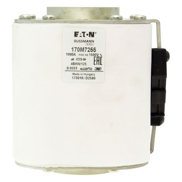 Fuse-link, high speed, 1900 A, AC 1500 V, size 4, 120 x 105 x 125 mm, aR, IEC, single indicator image 5