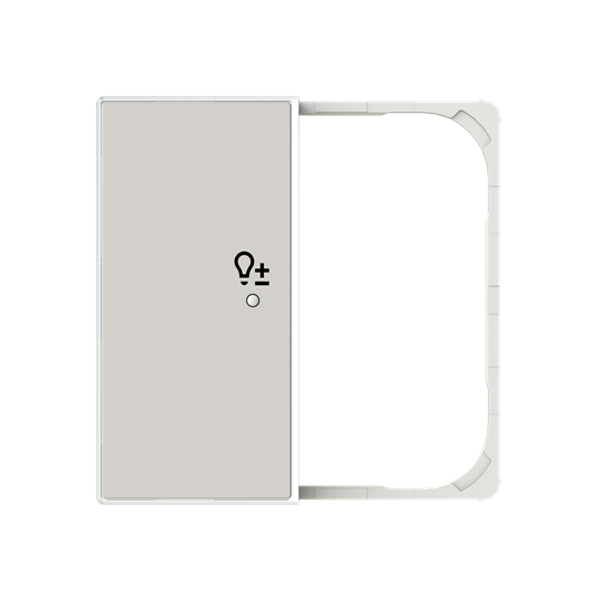 SRD-2-R-85DN Cover F@H SKY 2C.LE.Light for Switch/dimmer Two-part button Sand - Sky Niessen image 1