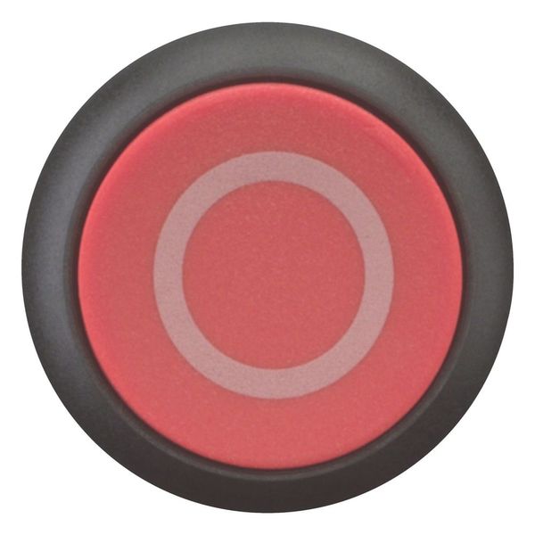Pushbutton, RMQ-Titan, Extended, maintained, red, inscribed, Bezel: black image 3