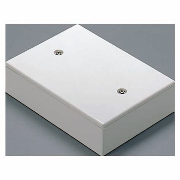 DEEP LID FOR FLUSH-MOUNTING RECTANGULAR BOX - 3 GANGS - BLANK LID - CLOUD WHITE image 2