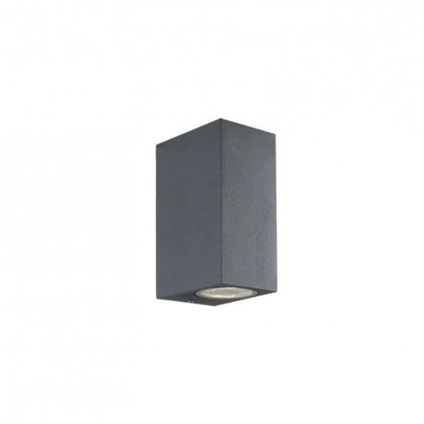 2/Lights Wall Lamp Dark Gray Square H:150 Tilos image 1