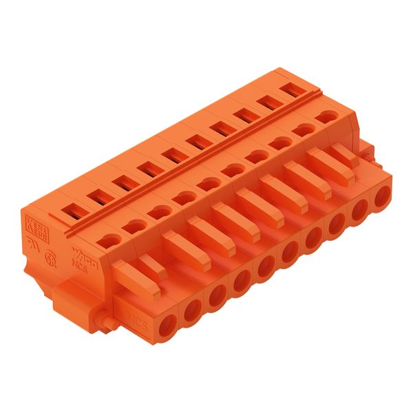 1-conductor female connector CAGE CLAMP® 2.5 mm² orange image 1