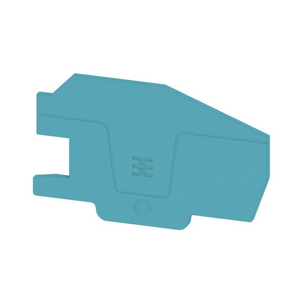 End plate (terminals), 75.44 mm x 2.1 mm, blue image 1