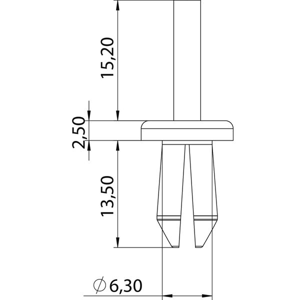 KSN22 Body-bound rivet size 2 ¨6,3mm image 2