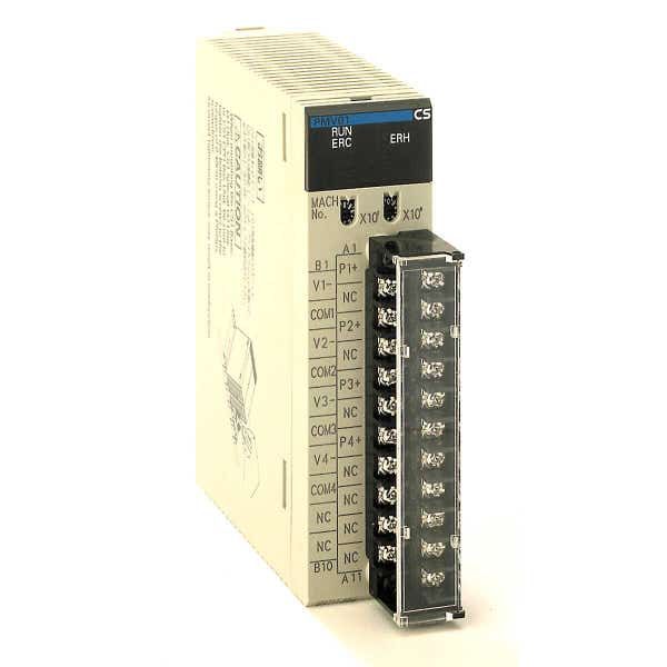 Isolated analog output unit, 4 x outputs 4 to 20mA, 1 to 5 V, resolution 1:4,000 CS1W0080H image 1