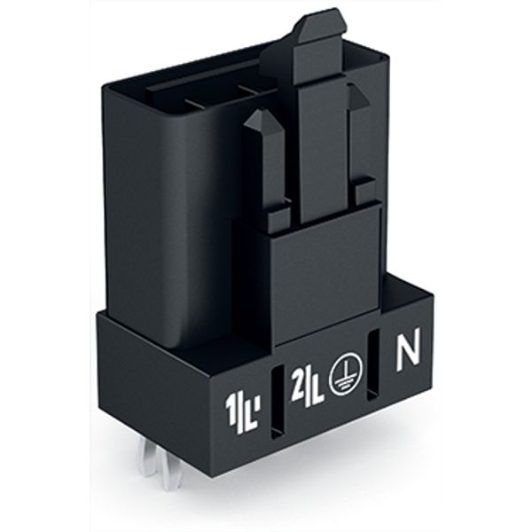Plug for PCBs straight 4-pole black image 3